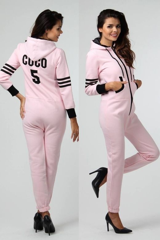 Byxdress - Onesie modell Coco 5 i Rosa