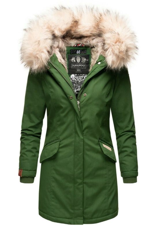 Vinterjacka för kvinnor Premium Navahoo Cristal i Grön