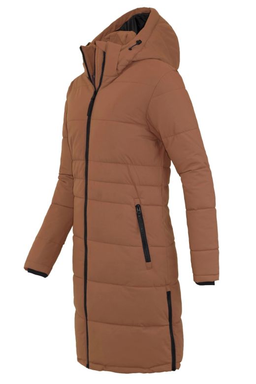 Vinterjacka dam Skandinavisk designmodell Madison - Peanut