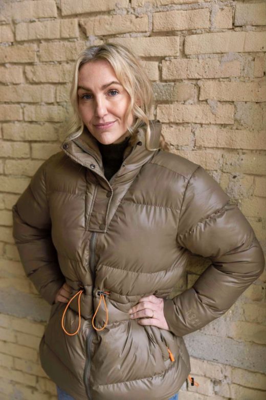 Vinterjacka dam Skandinavisk design modell Atene - Lizard