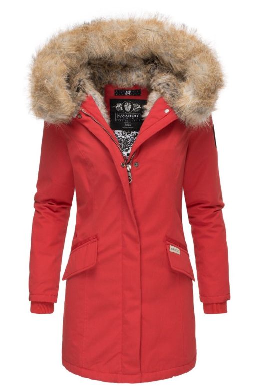 Vinterjacka för kvinnor Premium Navahoo Cristal i Röd