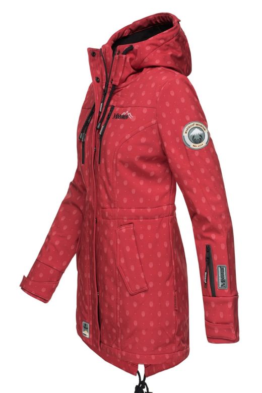 Flot Softshell outdoor jakke i Rød Logo