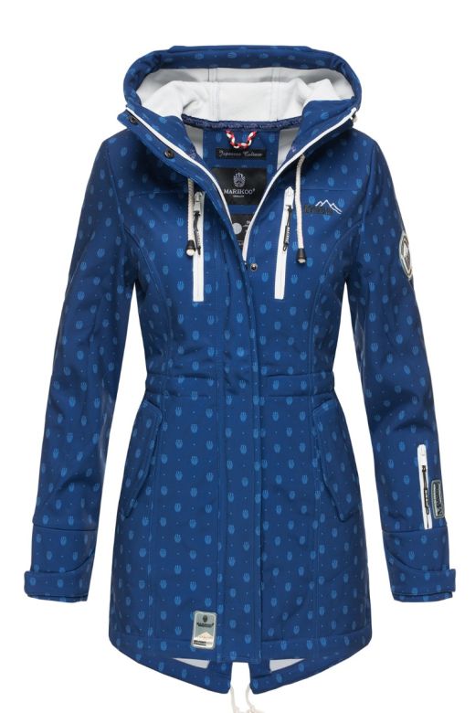 Flot Softshell outdoor jakke Royal Blå logo