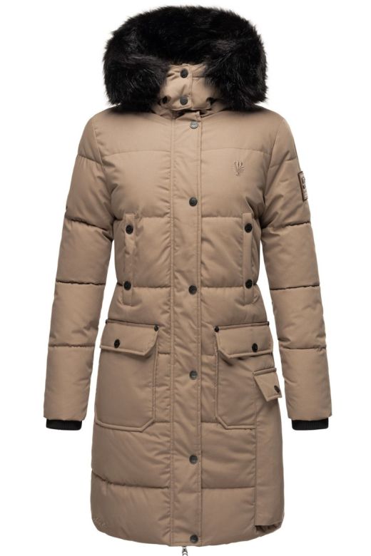 Dam vinter jacka Navahoo Cosima I Taupe Beige