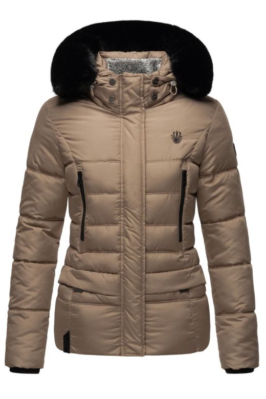 Dam Vinterjacka Navahoo Loveleen i Taupe Beige