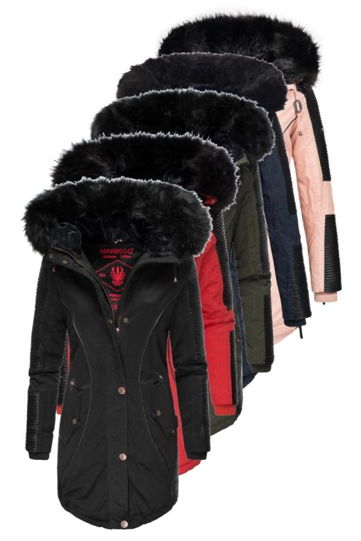 Dam Vinterjacka med päls modell Larissa