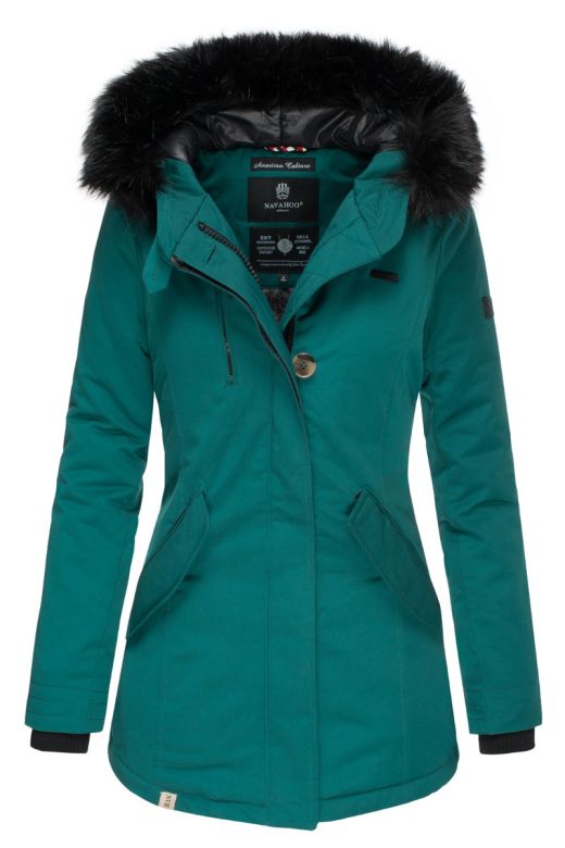 Dame vinterjakke Nisam - Ocean Blue