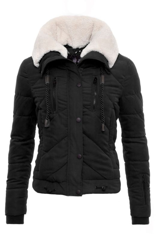 Kort Vinter jakke i Sort