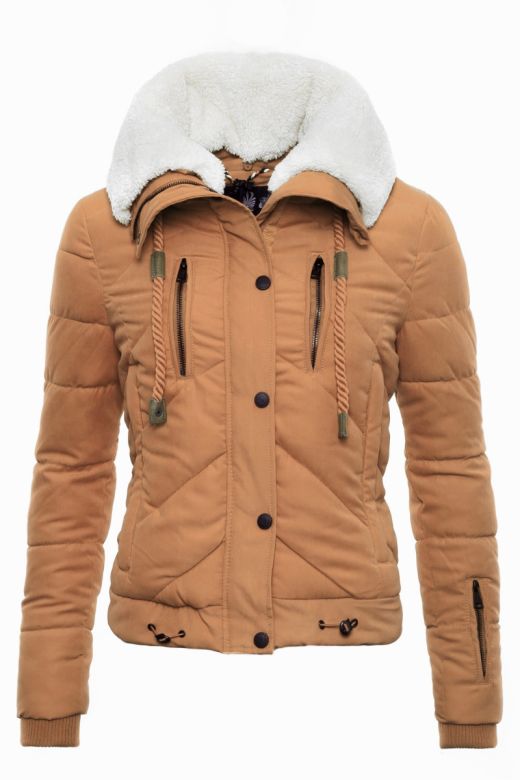 Kort Vinter jakke i camel