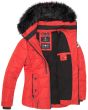 Varm Vinterjakke Snowgirl - Red