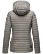 Dame dynejakke med hætte Marikoo Asraa - Grå