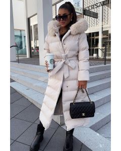 Dam Vinterjacka lång modell Diva i Beige