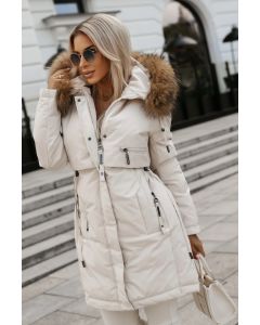 Dam Vinterjacka modell Candi i Beige