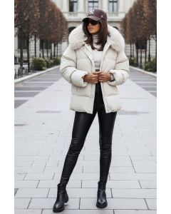 Dam Vinterjacka modell Laura i Beige