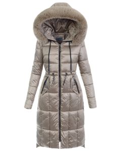 Vinterjacka dam modell Palermo i Beige