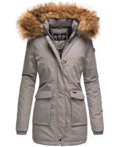 Dame vinterjakke med pels Navahoo Snowangle Princess - Grå