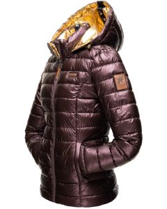 Dame Dynejakke Navahoo Aureliana i Aubergine