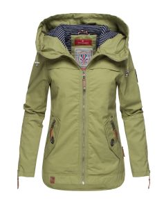 Dame Overgangsjakke i bomuld Wekoo - Grøn