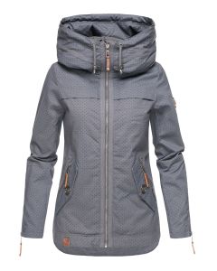 Dame Overgangsjakke i bomuld Wekoo - Grå Dot