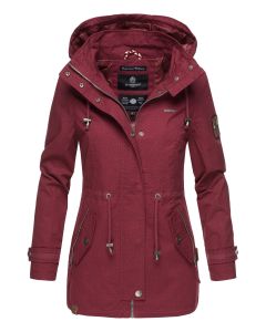 Dame Overgangsjakke i bommuld Nykoo - Bordeaux Dot