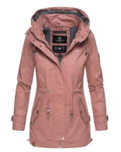 Dame Overgangsjakke i bommuld Nykoo - Rosa