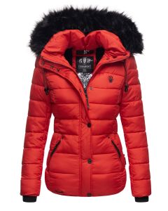 Kort Dame Vinterjakke Sukkerbi - Rød