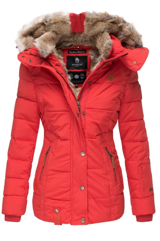 Dame vinter jakke model Neko - Rød