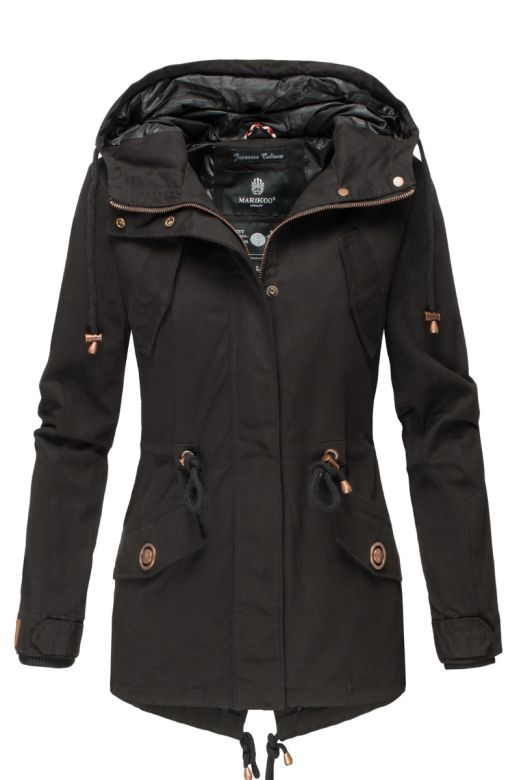 Flot Overgangs- Sommerjakke Manolia Sun Sort