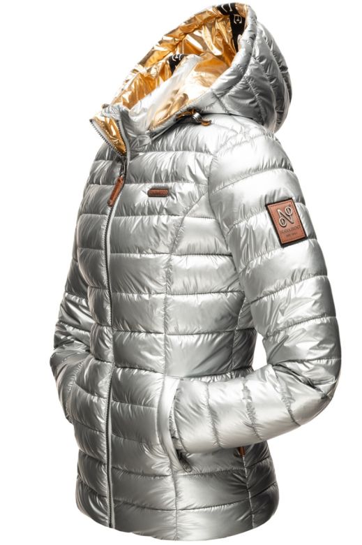 Dame Dynejakke Aureliana i Sølv