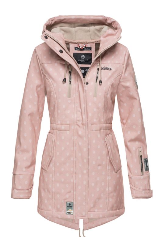 Flot Softshell outdoor jakke i Rosa Logo