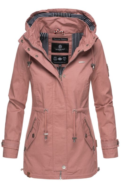 Dame Overgangsjakke i bommuld Nykoo - Rosa