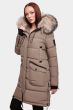Dam vinter jacka Navahoo Chaska Taupe Beige