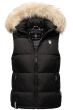 Dam Dunväst med päls Sneflug Svart