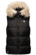 Dam Dunväst med päls Sneflug Svart