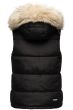 Dam Dunväst med päls Sneflug Svart