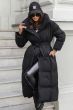 Dam Vinterjacka lång ljus modell Torino - Svart