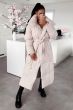 Dam Vinterjacka lång Oversized - Beige