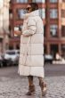 Dam Vinterjacka lång Oversized - Beige