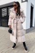 Dam Vinterjacka lång Oversized - Beige