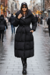 Dam Vinterjacka lång ljus modell Torino - Svart