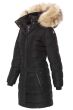 Dam Vinterjacka modell Nordic med mega stor ljus päls