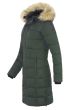 Dam Vinterjacka med avtagbar fuskpäls modell Paris i Grönt