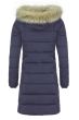 Dam Vinterjacka med avtagbar fuskpäls modell Paris i Blått