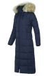 Dam Vinterjacka med avtagbar fuskpäls Päls modell Rome - Blå