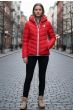 Sporty kort vinterjakke - Rød