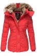 Dame vinter jakke model Neko - Rød