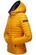 Dame dynejakke med hætte Marikoo Asraa - Gul
