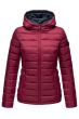 Dame dynejakke med hætte Lucy - Bordeaux