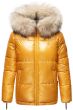 Dam vinterjacka med stor päls Navahoo Tikuna i Gul