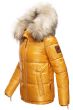Dam vinterjacka med stor päls Navahoo Tikuna i Gul